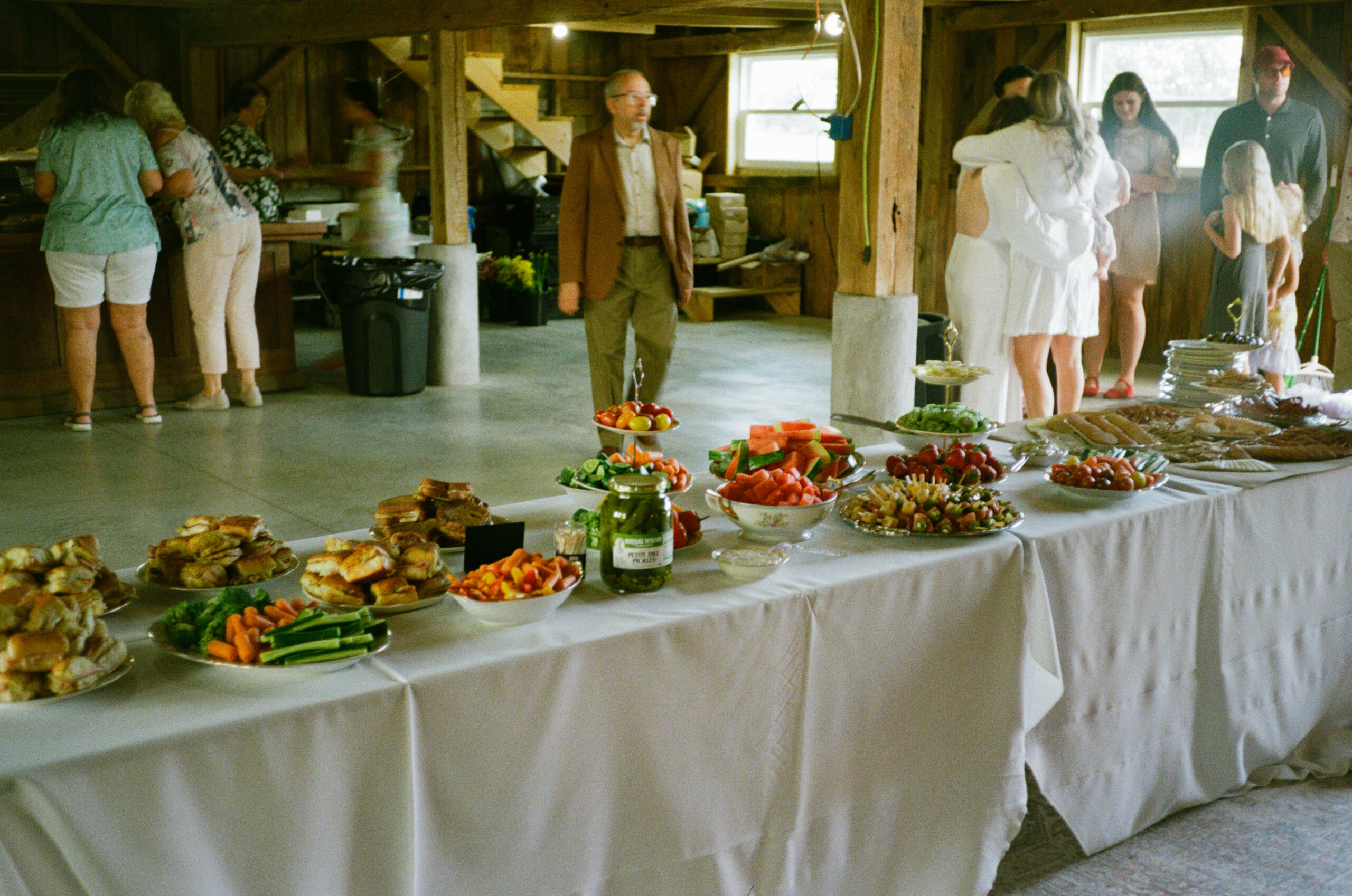 outdoor wedding reception details and decor, charcuterie and snack food tables, warsaw and winona lake indiana.