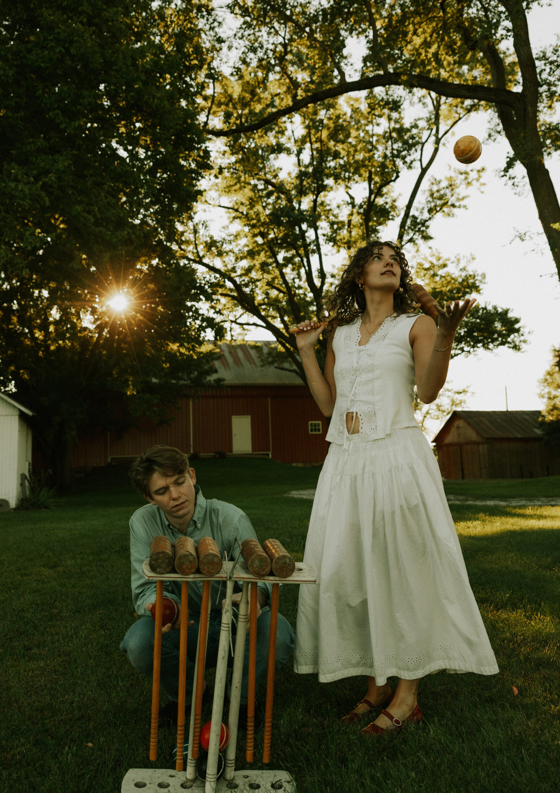 Engagement outfit inspiration, from a photo shoot in Indianapolis, Indiana.