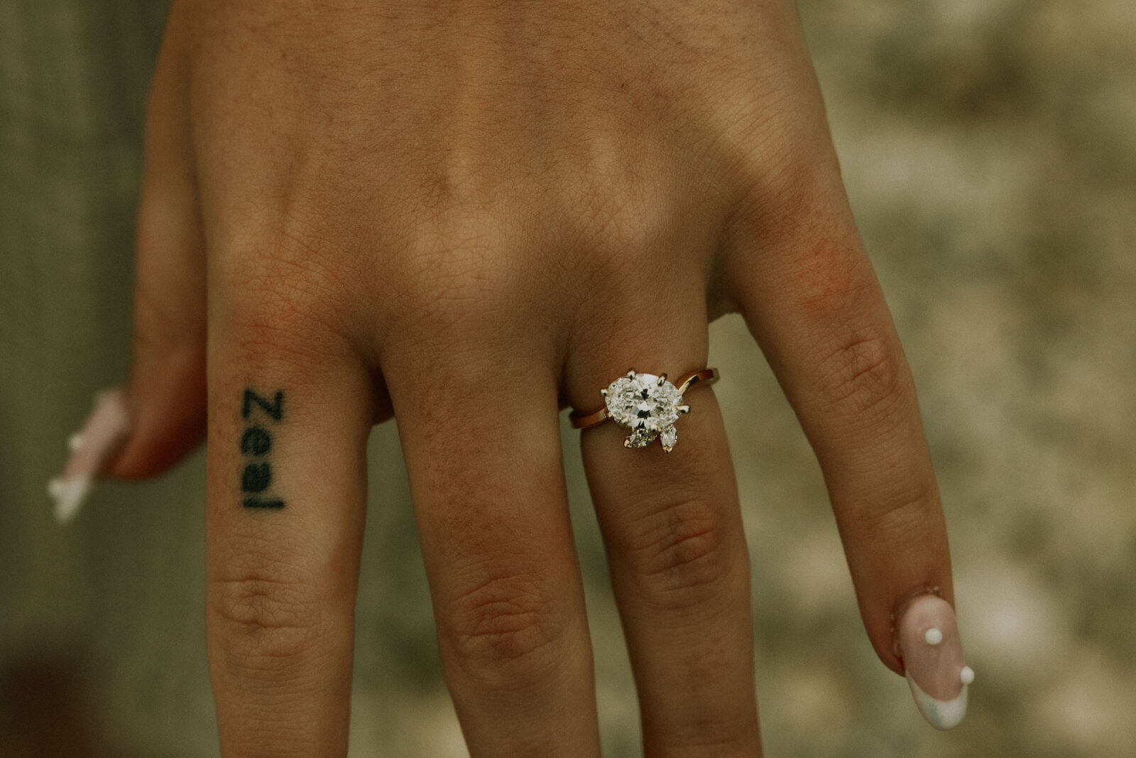 Engagement ring from proposal on Mackinac Island, Michigan.